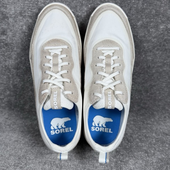 Sorel Ona 503 White Beige Chunky NL4855-125 Lace Up Shoe Sneaker Size 10 - Picture 4 of 8